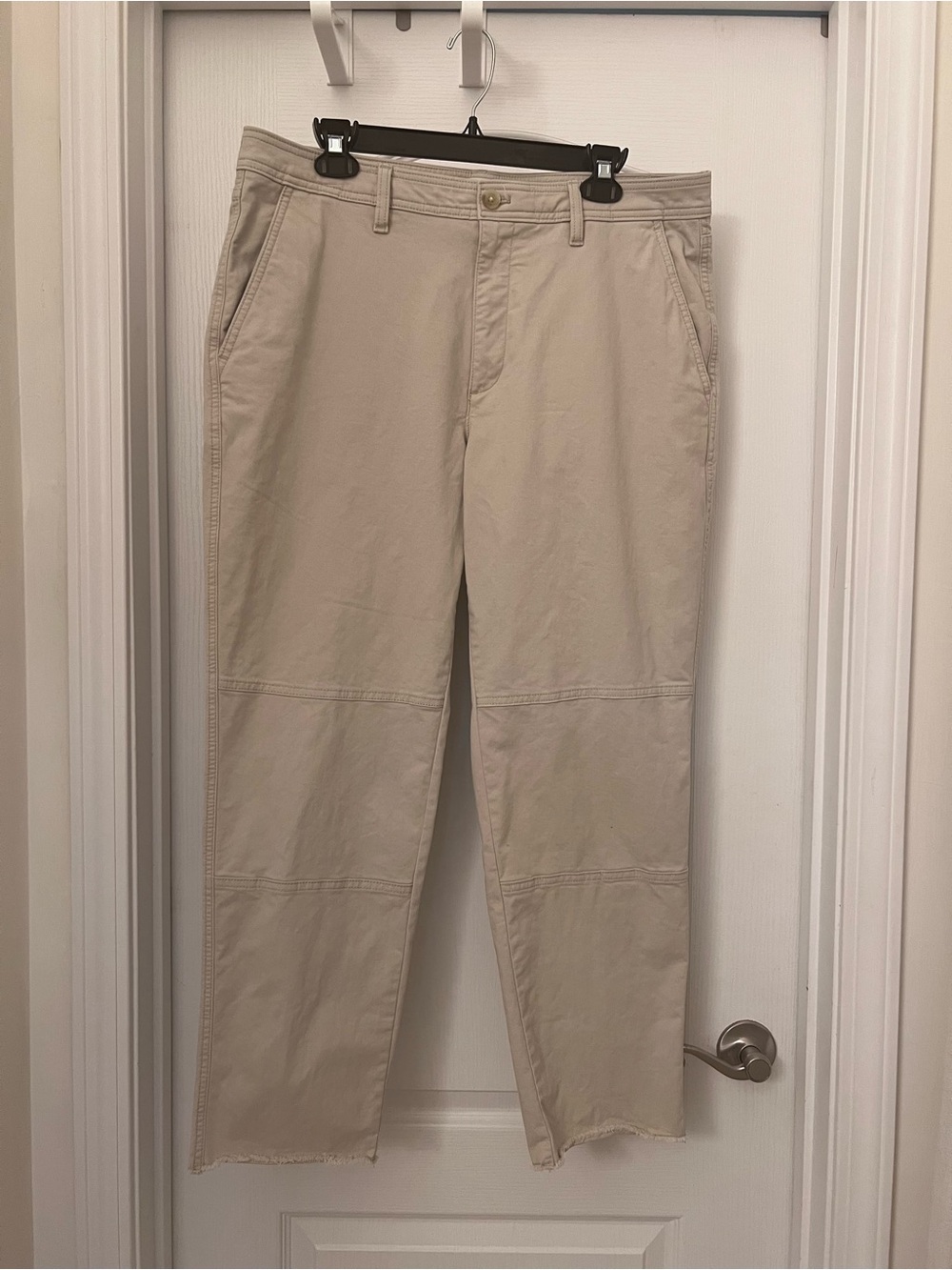 Banana Republic Women's Straight-Leg Chinos in Light Beige